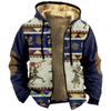 Giacca con stampa da uomo Giacca con cappuccio con cerniera e tendenza casual primaverile e autunnale