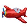 Retro Red Airplane Aluminum Foil Balloon for Birthday Parties with Propeller Design