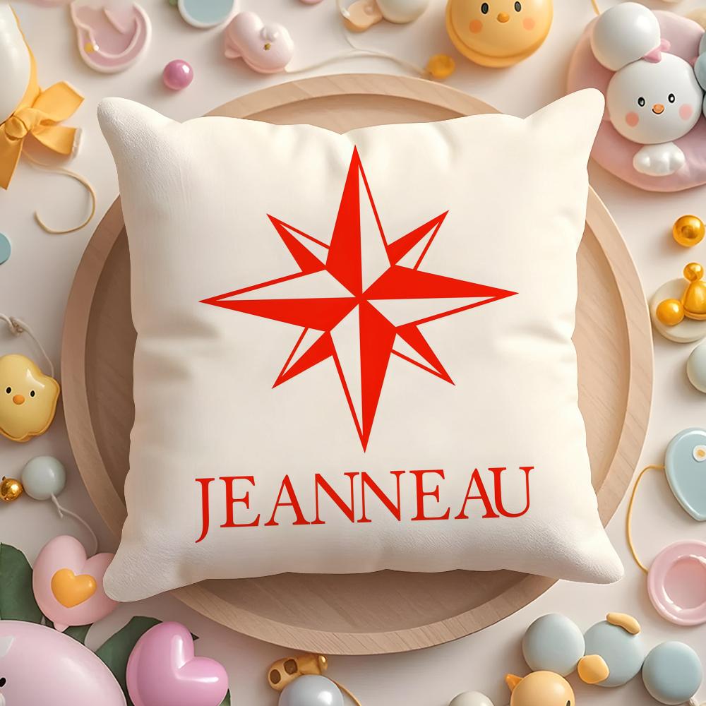 

J-Jeanneau Yachts Logo Cushion Cover Home & Car Multi-Scene Pillow Cover - Reversible, Soft & Durable for Daily Use 30cmx30cm