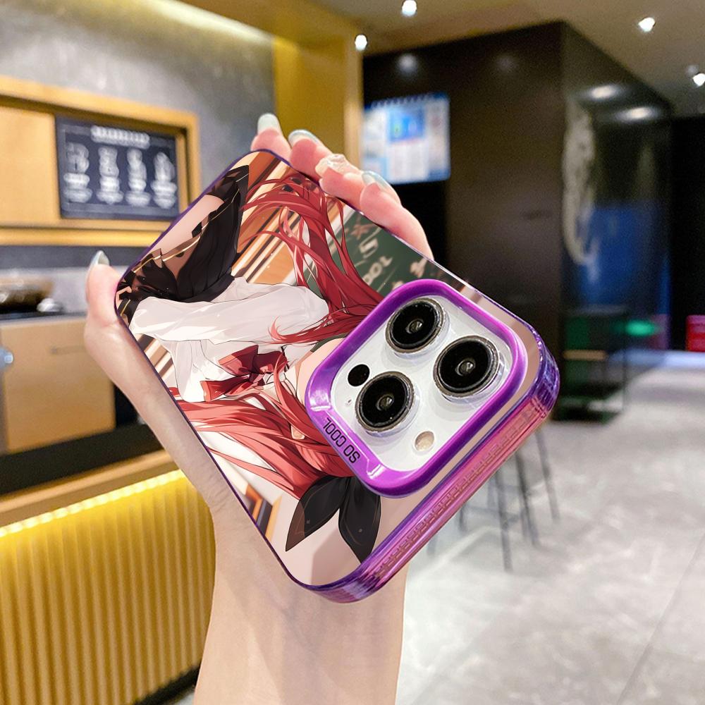 Date a Live Kotori Itsuka Purple Translucent Mobile Phone Case for iPhone 17 16 15 14 13 12 11 X XR XS Air Pro Max Plus Cover