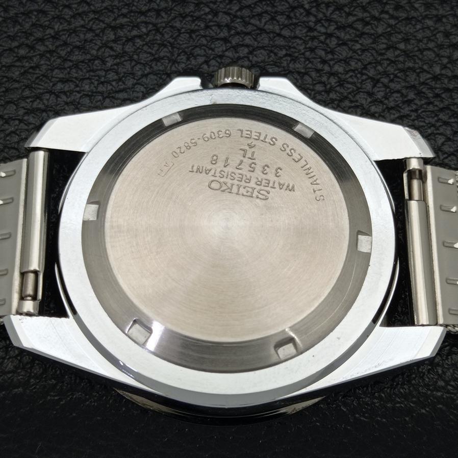 Seiko 5 AUTOMATIC 6309A REFURBISHED JAPAN MENS BLACK DIAL WATCH A426504-2 RL-a426504