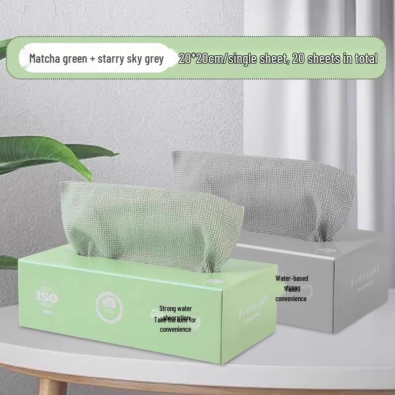 Reusable and Disposable Kitchen Dishcloths - Thick, Washable, Dual-Use Wet & Dry Scouring Pads