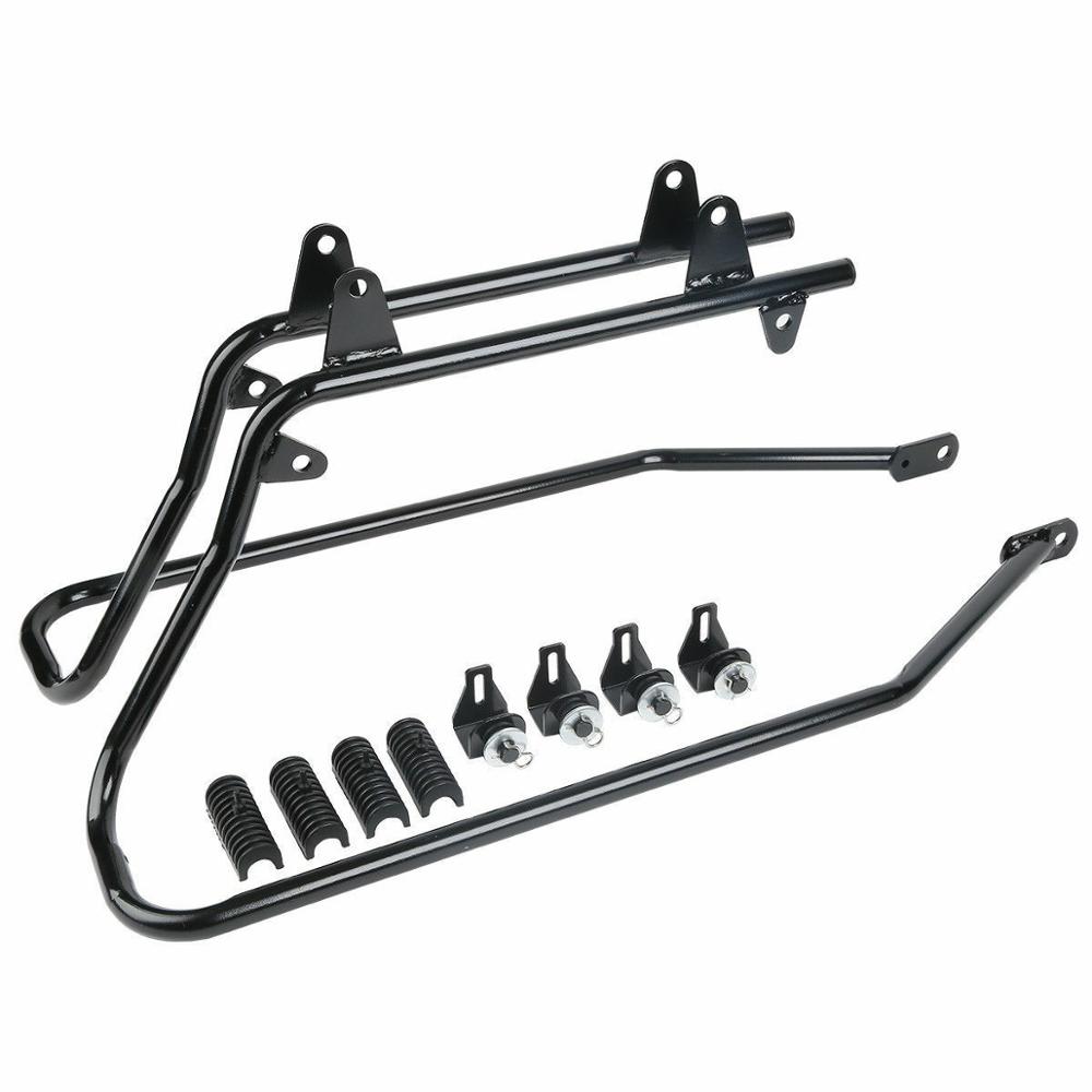 Motorcycle Saddle Bags Bag Conversion Brackets For Harley Softail Heritage Deluxe FXST 1984-2017