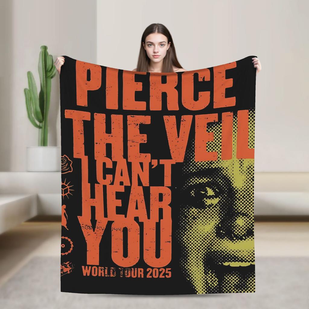 Pierce the Veils  Blankets Quality Warm Soft  Throw Blanket Winter Travel Outdoor Novelty Bedspread