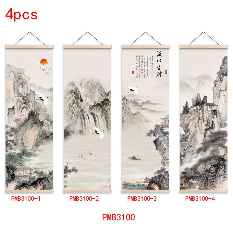 Traditionelle chinesische Landschaftsmalerei, klassische Kunst, Wandbild, Poster, Leinwand