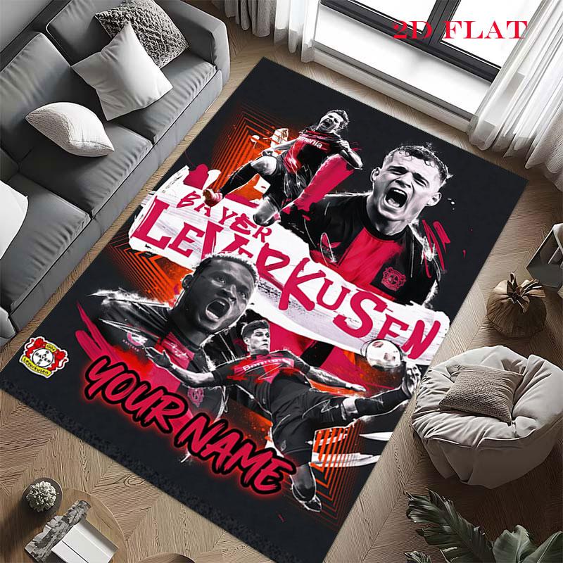 Custom Bayer Leverkusen Carpet Rug for Living Room Bedroom Home Sofa Decoration,Kids play Nonslip Floor Mat