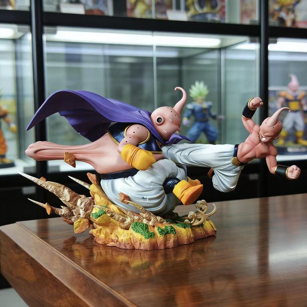 Anime Dragon Ball Dual Majin Buu Battle Action Figures Pvc Figurine Desktop Decoration Collection Model Toy Gift For Anime Fans
