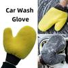Soft Double sided Microfiber Car Washing Gloves Coral Fleece Cleaning Mitt for Auto Window Door Glass Household Cleaner