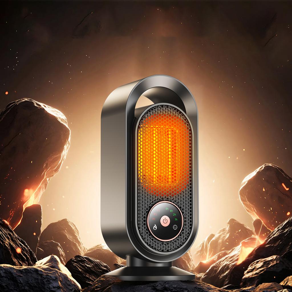 PTC fast heating heater household energy-saving touch small high-power heater tilting power-off desktop quadruple timed heater