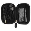 Initial A yui In-ear-hörlurar med platt element med W19 x H30 x D13 mm - - 14,2 mm element, mikrofon, svart, ca.
