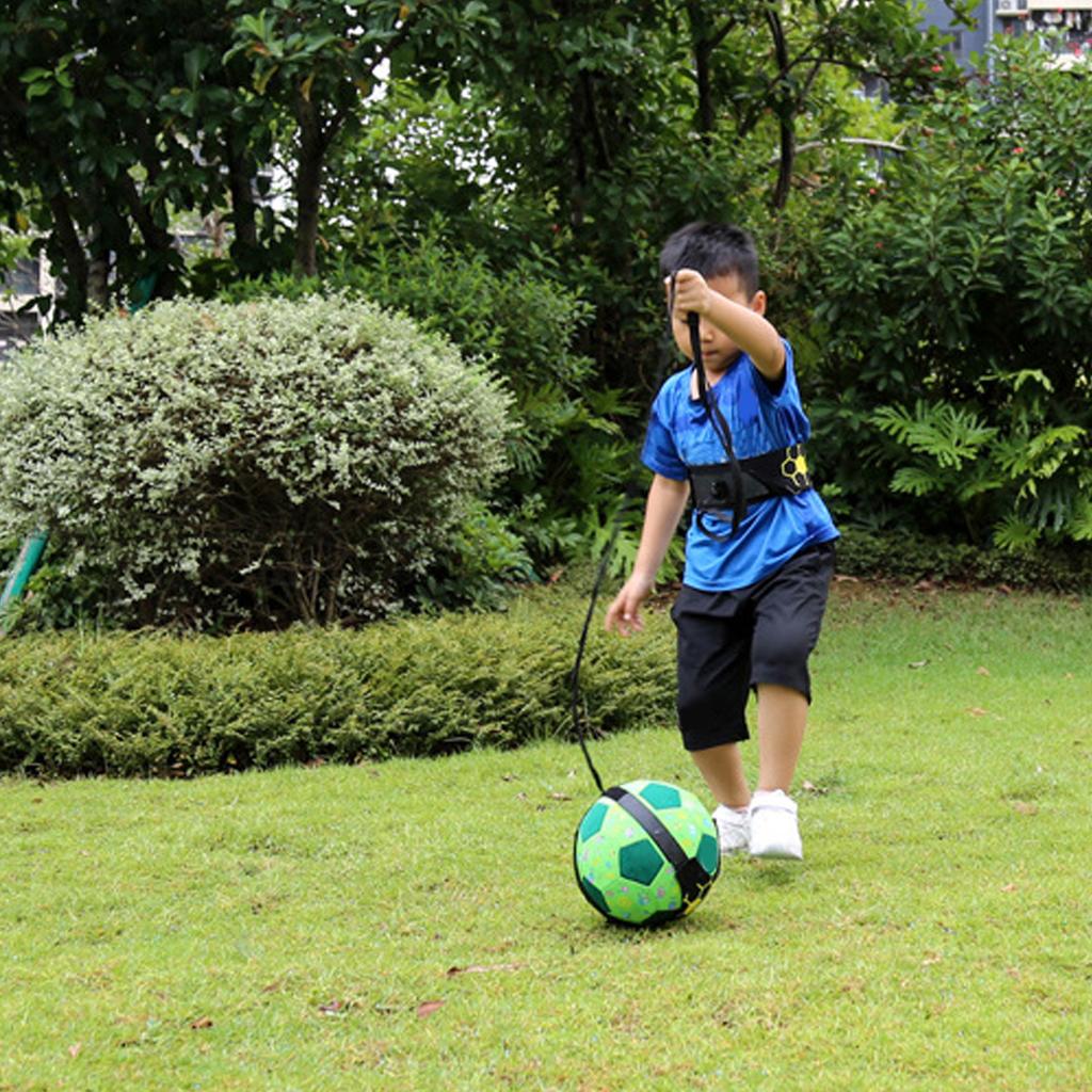 Soccer Training Belt Hands Free Solo Soccer Kick Trainer for Football Kick Throw Practice