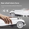 1/24 Scale 500K Vintage Car Model Toy Diecasts Alloy Sport Car Toys with Sound and Light Pull Back Vehicles for Children's Gifts