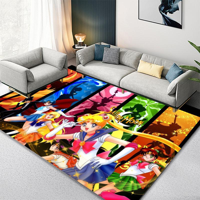 Saylor-moon Anime Carpet Rug for Living Room Bedroom Home Sofa Decoration,Kids play Non-slip Floor Mat