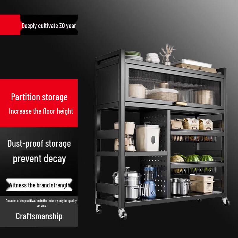 

Elegant Black 2-Tier Kitchen Microwave Storage Rack