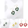 Versatile And Personalized Heart Earrings In Alloy For Women Pink
