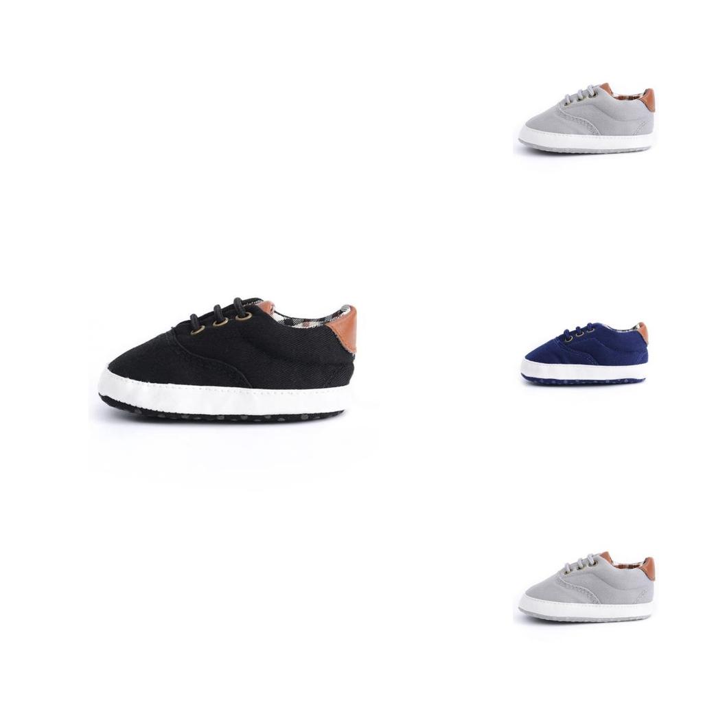 Premium Quality Baby Boy Soft Sole Canvas Shoes For Newborns To 18 Months