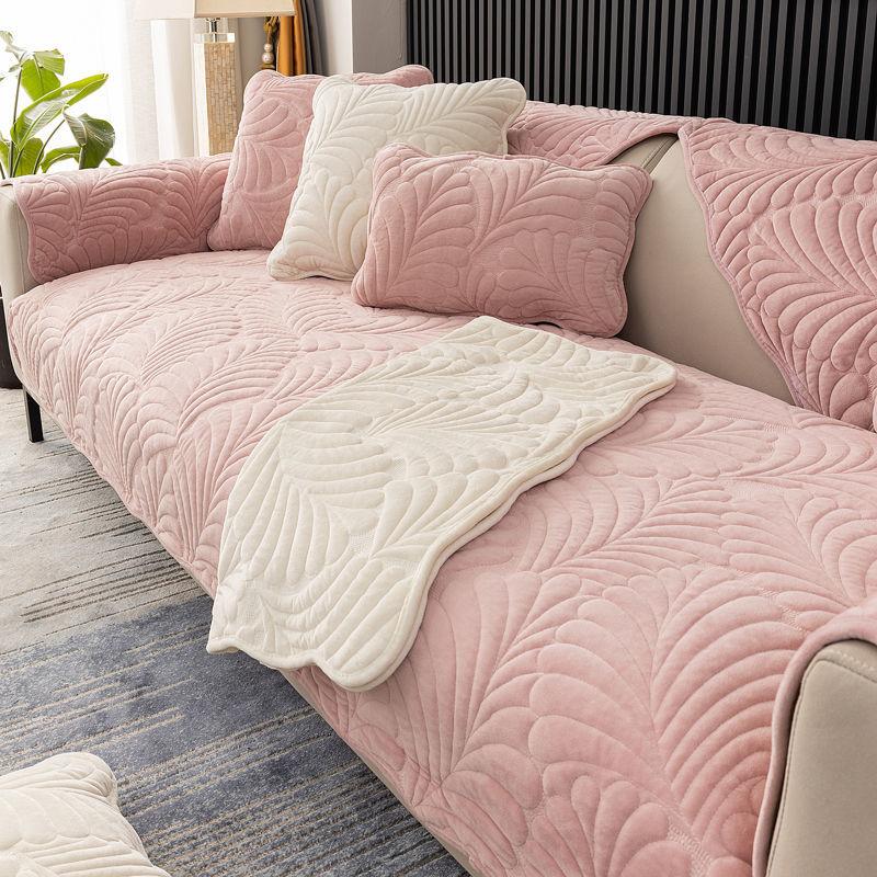 Thickened Plush Sofa Cover Universal Living Room Printing Decoration Combination Sofa Cushion Anti-slip Furniture Dust Cover