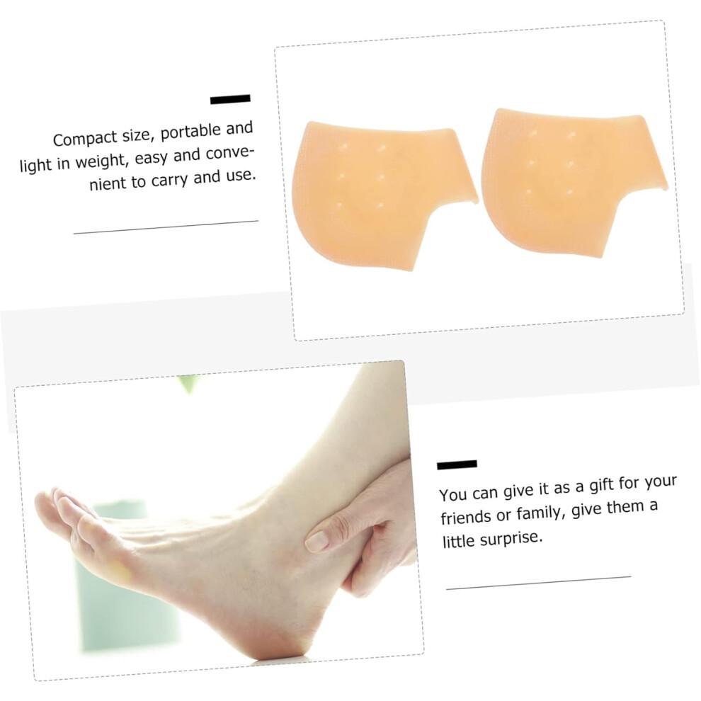5 Pairs Silicone Heel Protectors Moisturizing Gel Socks for Dry Cracked Feet Pain Relief Support