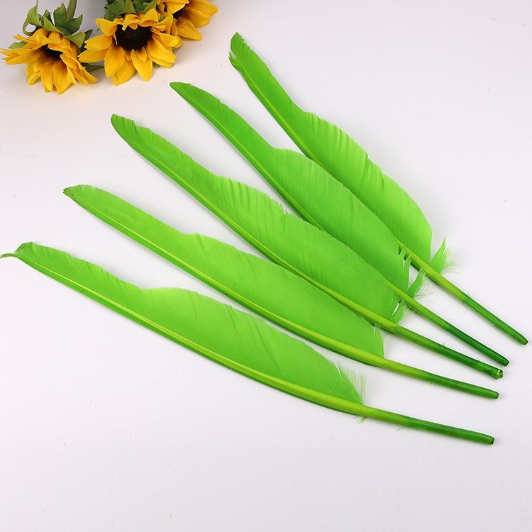 10Pcs Bulk Goose Feathers, 30-35Cm Diy Hunchback Feathers For Pens