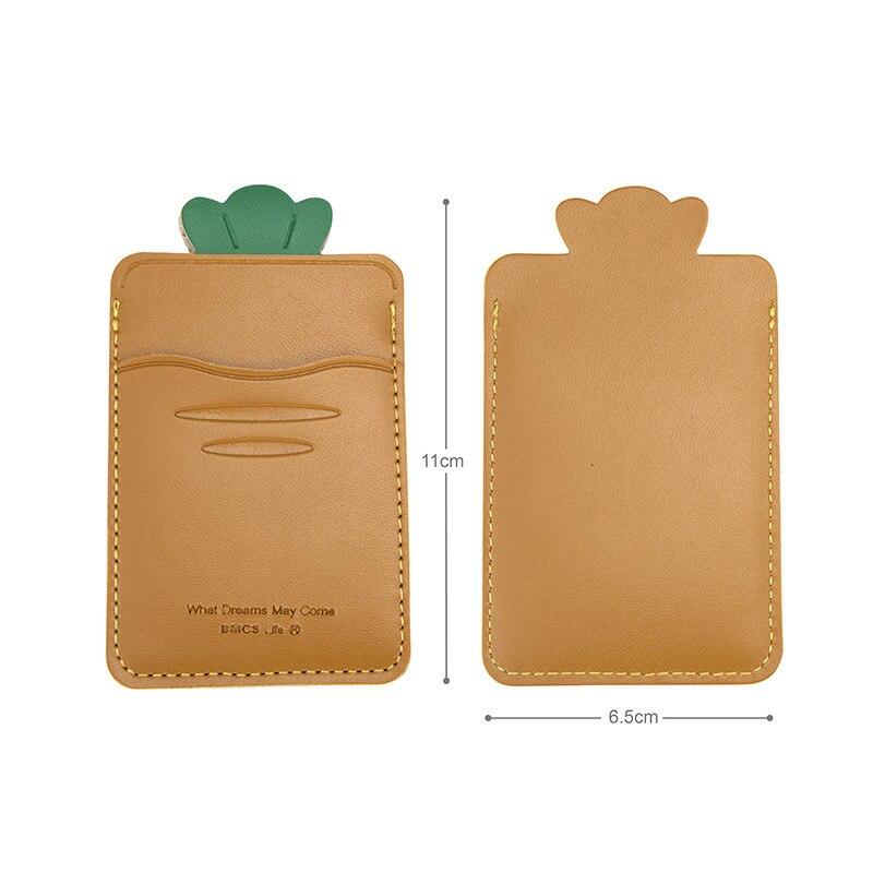 

1 шт. новый креативный кожаный чехол в форме животного с милыми животными, наклейка на заднюю панель телефона, держатель для карт, модный кавайный портативный чехол для карт, органайзер для карт, сумка