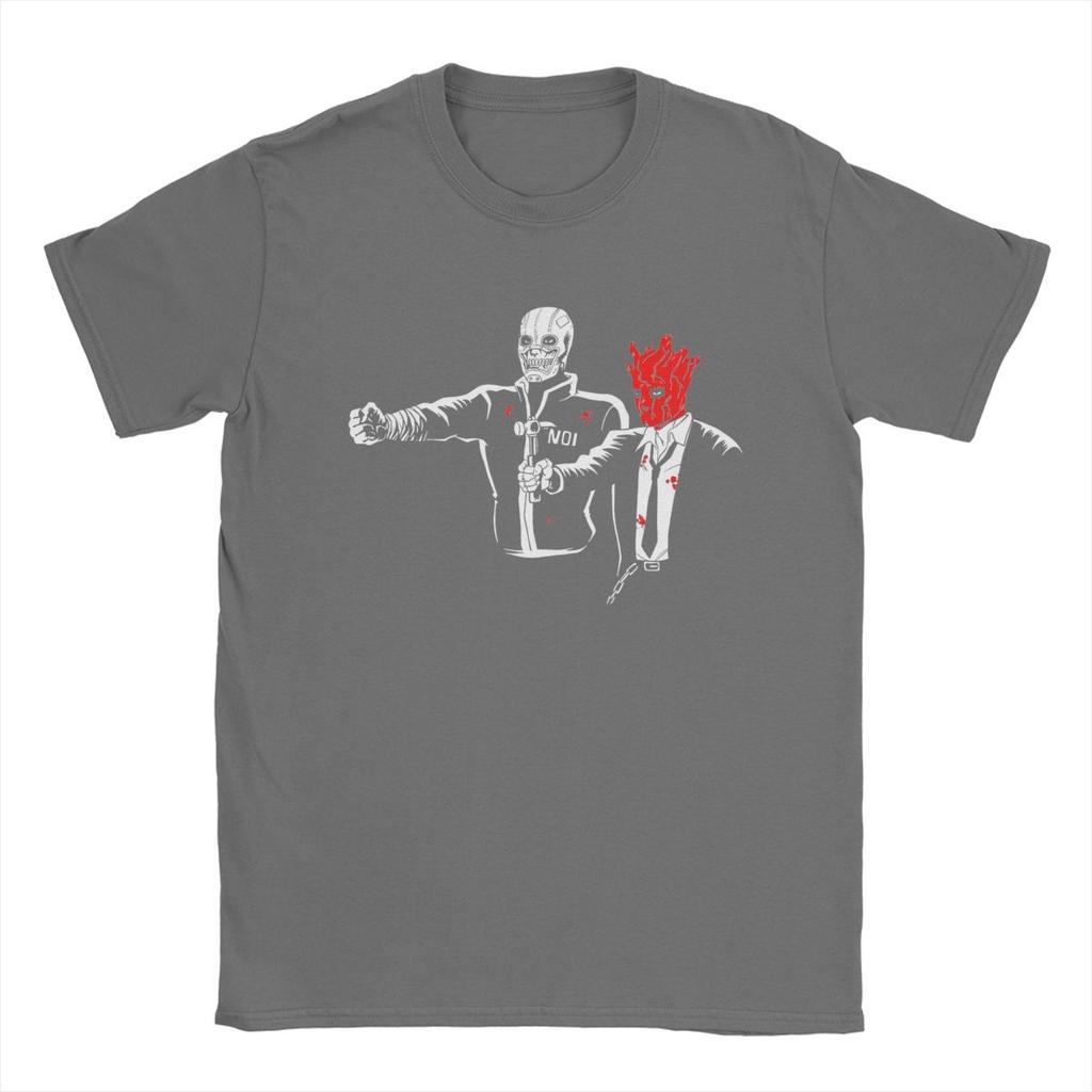 The Cleaners Dorohedoro T Shirts Men's Pure Cotton Vintage T-Shirt Crewneck Anime Tee Shirt Short Sleeve Tops Printed