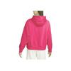 Nike Ensfarvet hettegenser casual sweatshirt dame bringebær DQ5859-615