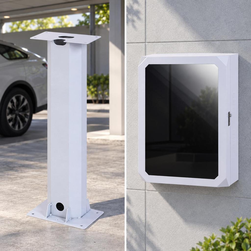 EV Protection Box Outdoor Enclosure Weatherproof Charging Pile Shelter for Property Managers,