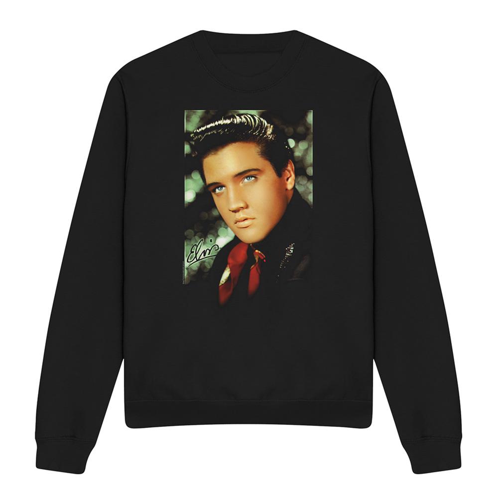 Elvis Presley Unisex Adult Red Scarf Sweatshirt