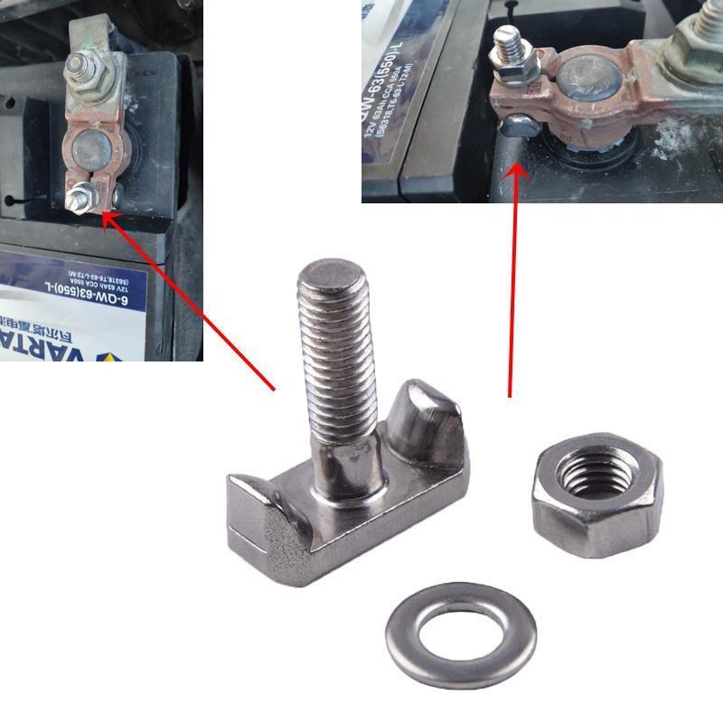 Compatible Battery Negative Terminal Screw for Santana, Lingyu, Lavida, Polo, New Santana, and New Jetta
