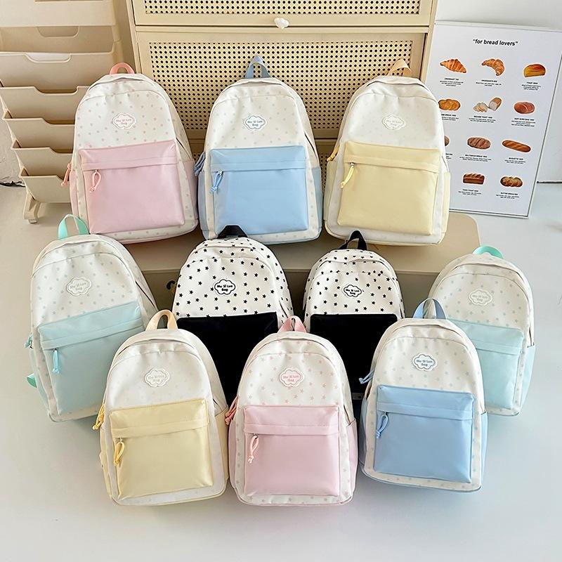 Cute Backpack Versatile Fresh Travel Lightweight Large-capacity Backpack College Student High School Junior High School Girl Schoolbag Girl