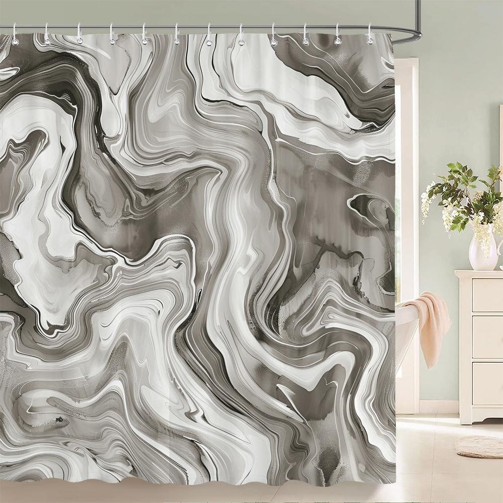 1 pack Modern minimalist style pattern polyester material shower curtain bathroom partition curtain home decorative curtain