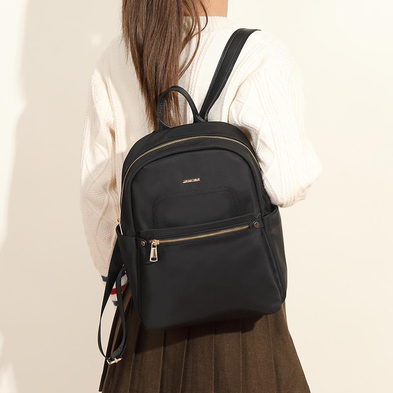 Spring and Summer Retro College Style Women's Backpack Fashionable and Versatile Oxford Cloth Backpack Travel Commuter High End Women's Bag