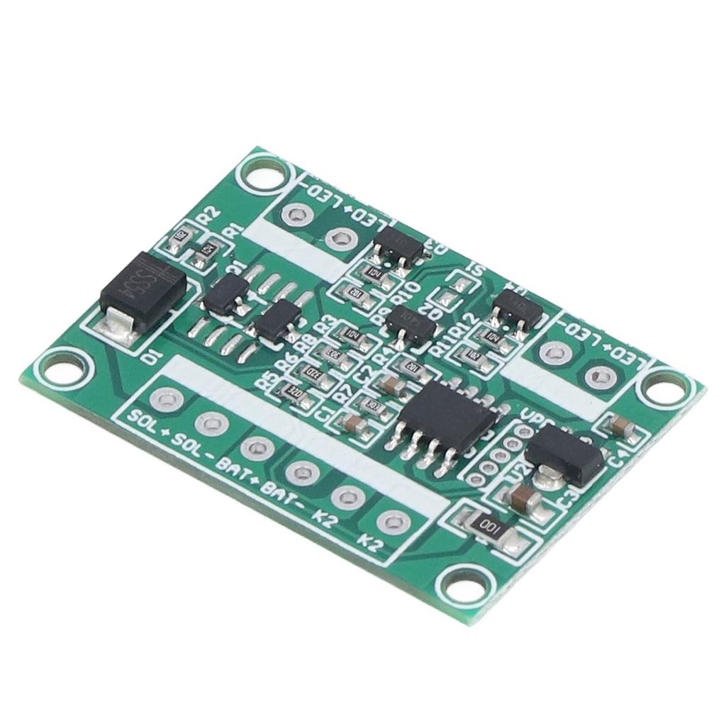 Deska řízení solární lampy na trávník 6V 12V střídavě blikající žlutá 3,7V pomalu blikající výstražné světlo