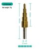 4-12mm Triangle Shank Step Drill Bit for Drilling PV Board, Iron & Aluminum Plates
