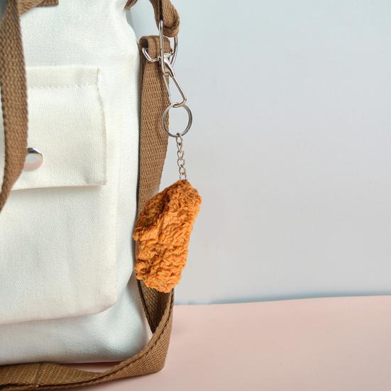 Klíčenka s jídlem Imitace Kuřecí stehno Křídla Kuřecí nugety Přívěsek