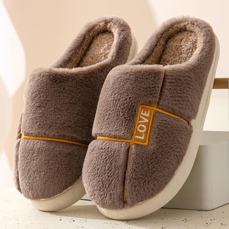 Fashion Cotton slippers for home autumn and winter cotton shoes for home warmth home plush slippers  women shoes  shoes for women