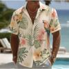 Men's Floral  3D Print Shirt Button Up Shirt Casual Shirt Summer Shirt Short Sleeve Daily Vacation Clothing