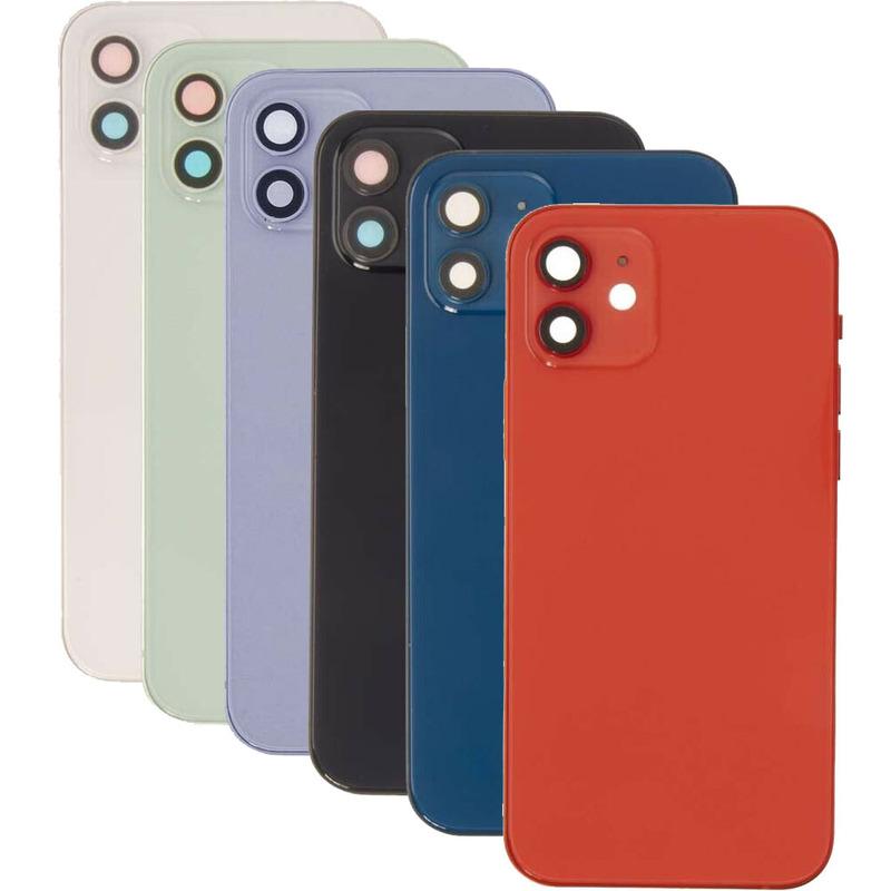 10Pcs Replacement For 13 14 15 Pro Max Mini Plus Back Housing Cover Battery Glass Rear Door Chassis Frame Carcasses Body