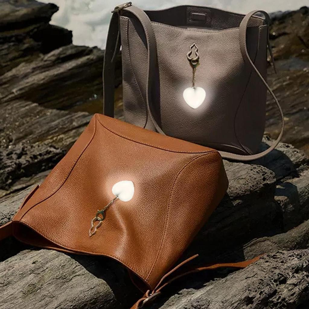 Touch Sensitive LED Charging Lamp Purse Light Handbag Romantic Heart-Shaped Lamp Bed Lamp Heart Light Gift Ideas Women