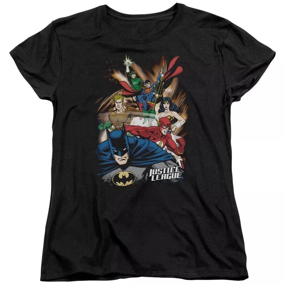 

Justice League Of America Starburst Women s T-Shirt 4XL