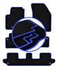 CARLUX-BLUE Car Mats For: Volvo XC90 I SUV 7 Seater (2002-2014)