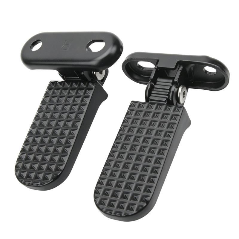 Motorcycle Replacement Peg Pair, Metal Step Pegs with Textured Contact Area for Daily Commuting, Hardware Checks, Travel Use, and Repair