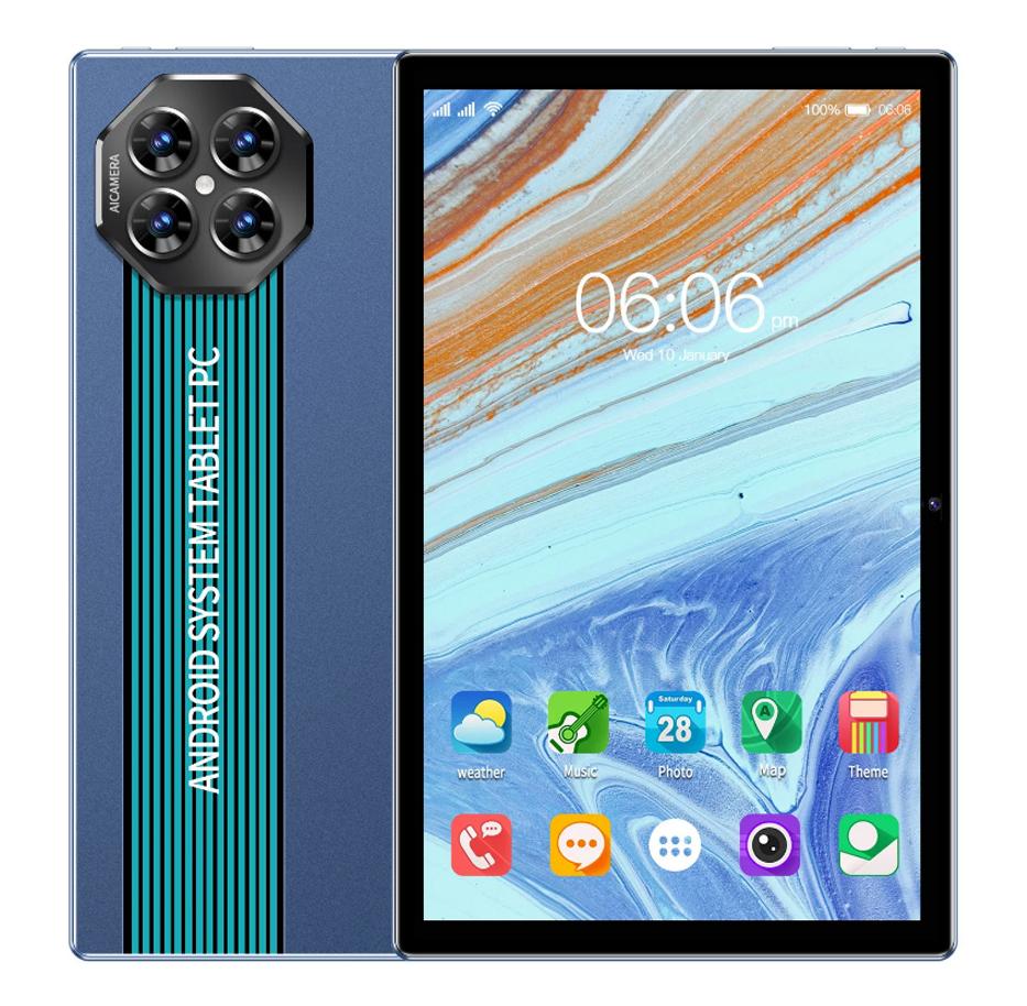 

Оригинальный планшетный ПК BDF 10,1 дюйма, 8 ГБ ОЗУ, 256 ГБ ПЗУ, Android 12, поддержка 4G LTE, Интернет, WiFi, Интернет, BT, глобальная версия standard Tab