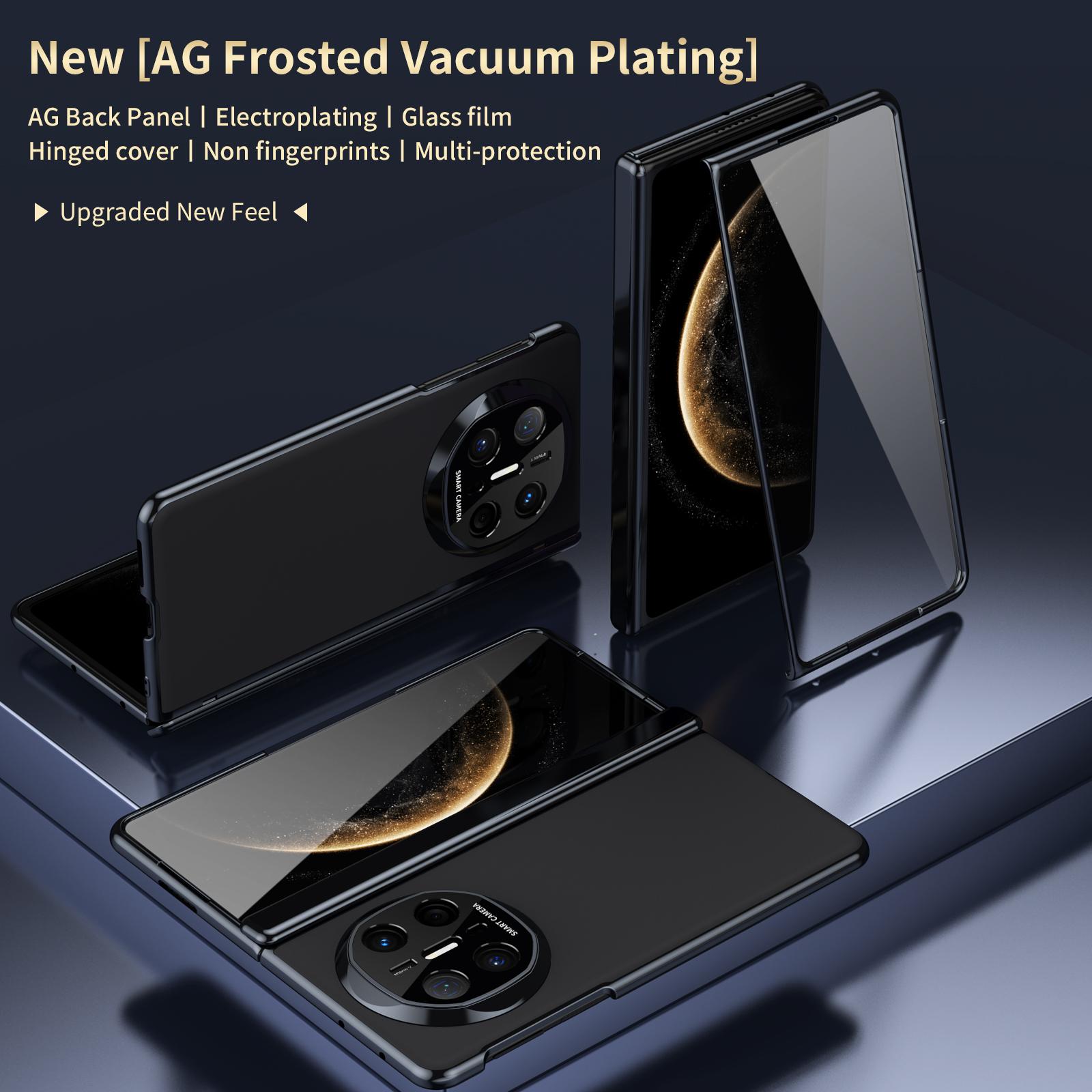 

For Huawei Mate X6 AG Matte Vacuum Plating Hinge Full Protective Glass Front Film Drop Resistant Phone Case For Mate X6