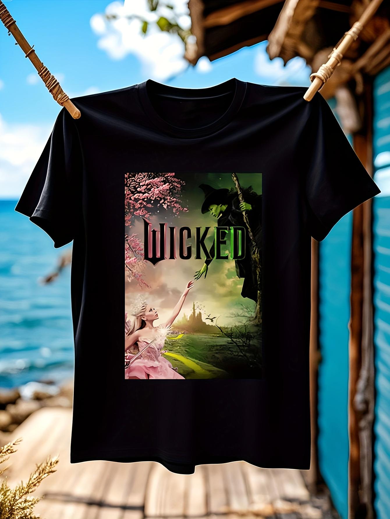 Wicked Musical Movie Graphic Tshirt Elphaba Glinda Magica... S