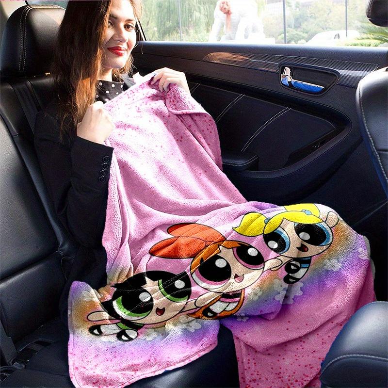 1pcPowerpuff Plush Blanket - Soft and Comfortable for All Seasons, Makes a Gr