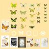 Colorful Butterfly Label Glowing Sticker Craft Materials Suitable for Classroom Decorations Party Favors Craft Set