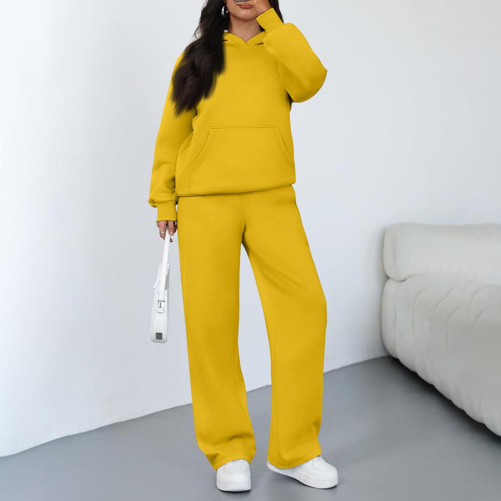 Damen Lässiger Warmer Hoodie Lässige Hose Wintersportanzug