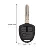 uxcell Key Shell Remote Key Fob Shell 3 Buttons for Mitsubishi Lancer Outlander