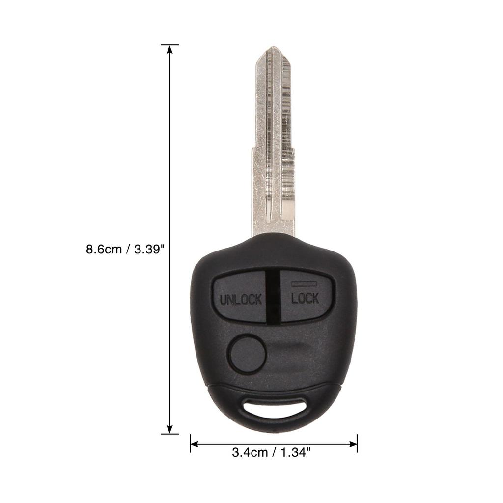 uxcell Key Shell Remote Key Fob Shell 3 Buttons for Mitsubishi Lancer Outlander
